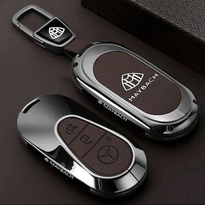 Brown and Silver Key Fob